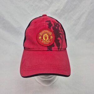 Manchester United Official 2025 Ball Cap Hat Adjustable Red/Black EXCELLENT COND